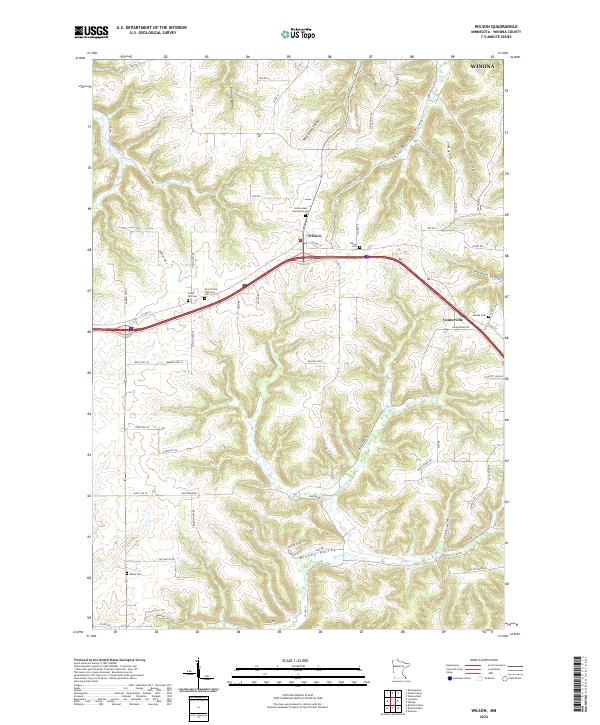 US Topo 7.5-minute map for Wilson MN