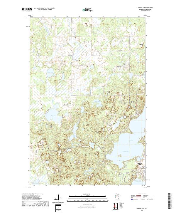 US Topo 7.5-minute map for Wilson Bay MN