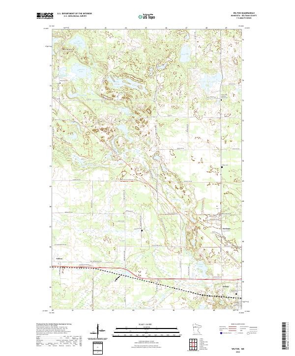 US Topo 7.5-minute map for Wilton MN