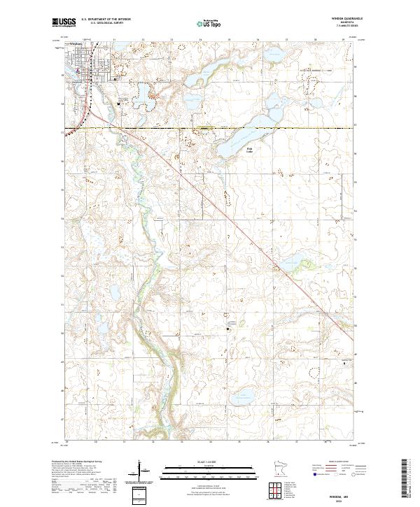 US Topo 7.5-minute map for Windom MN