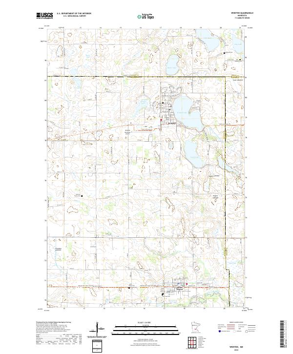 US Topo 7.5-minute map for Winsted MN