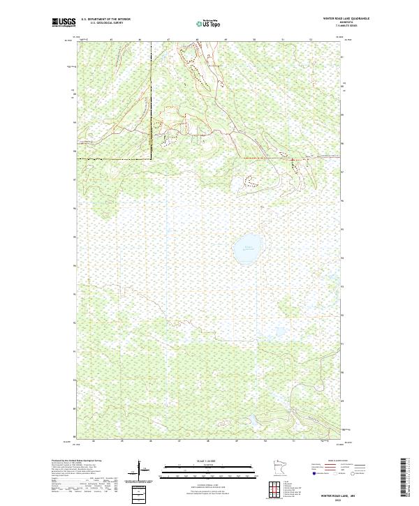 US Topo 7.5-minute map for Winter Road Lake MN