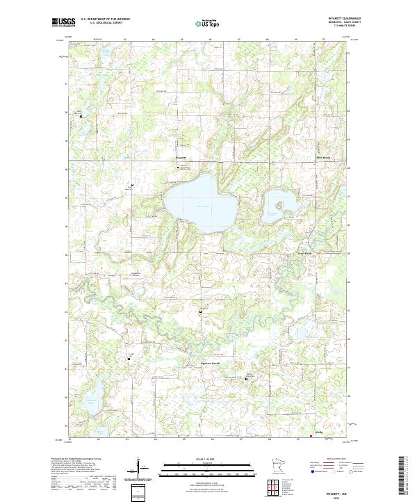 US Topo 7.5-minute map for Wyanett MN