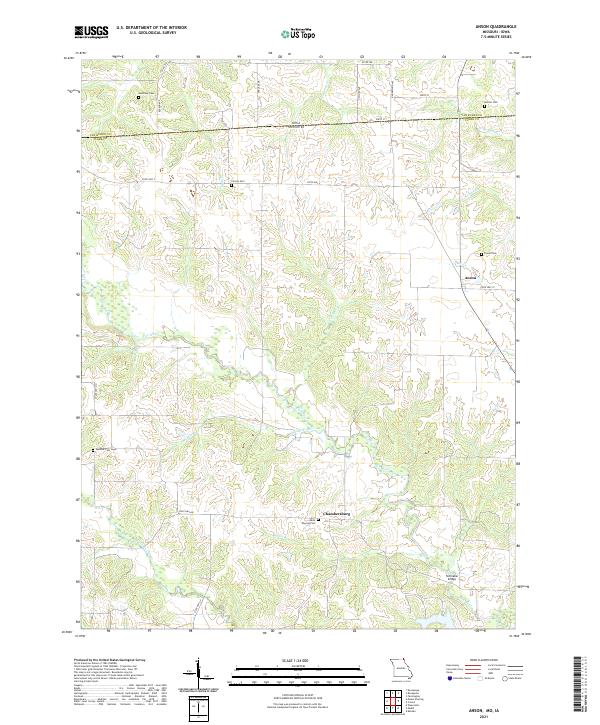 USGS US Topo 7.5-minute map for Anson MOIA 2021