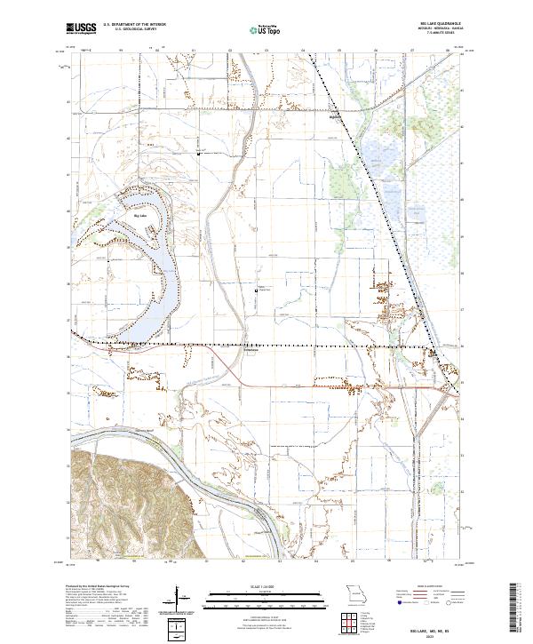 US Topo 7.5-minute map for Big Lake MONEKS