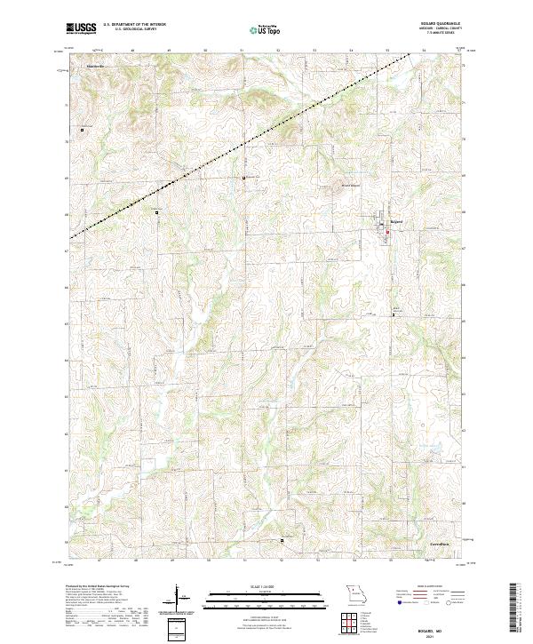 USGS US Topo 7.5-minute map for Bogard MO 2021