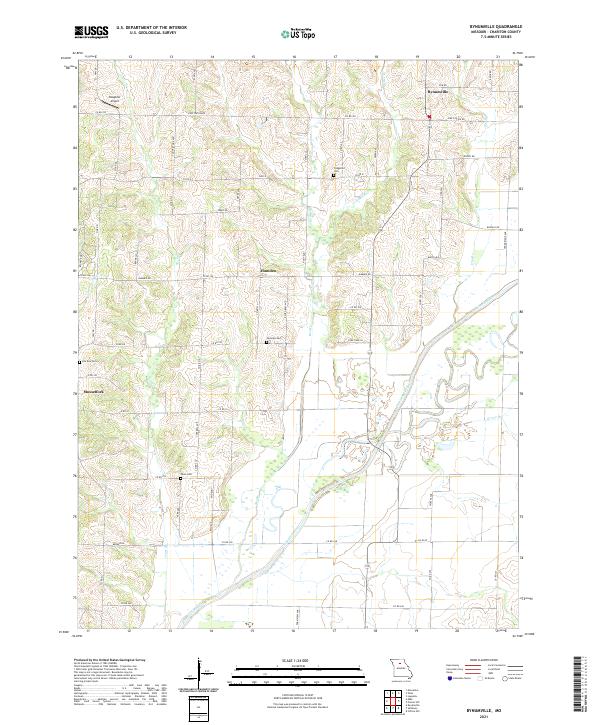 USGS US Topo 7.5-minute map for Bynumville MO 2021