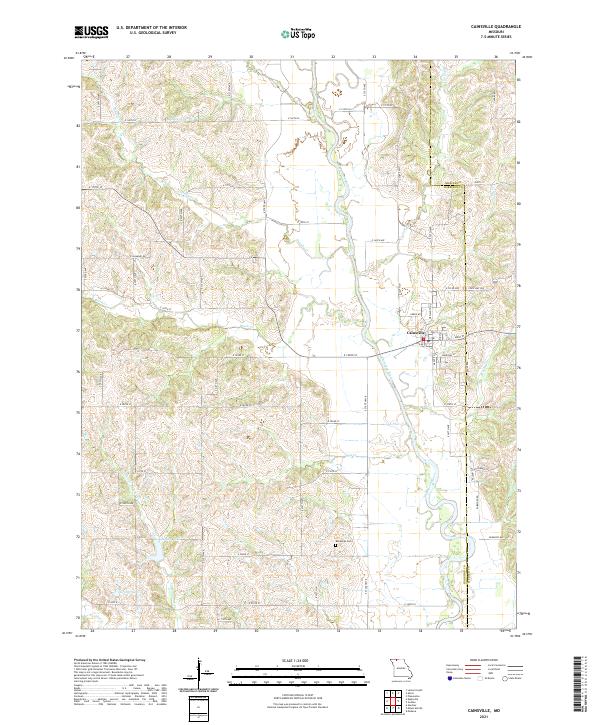 USGS US Topo 7.5-minute map for Cainsville MO 2021