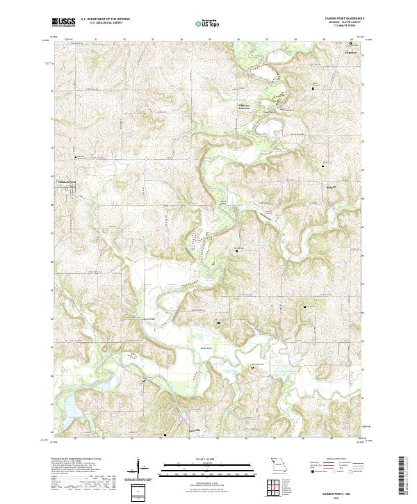 USGS US Topo 7.5-minute map for Camden Point MO 2021