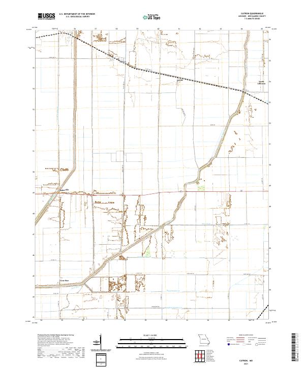 USGS US Topo 7.5-minute map for Catron MO 2021