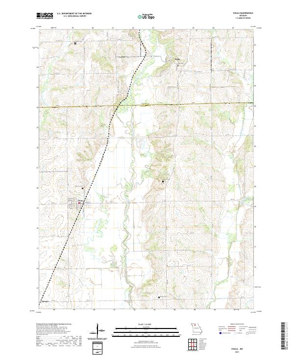 USGS US Topo 7.5-minute map for Chula MO 2021