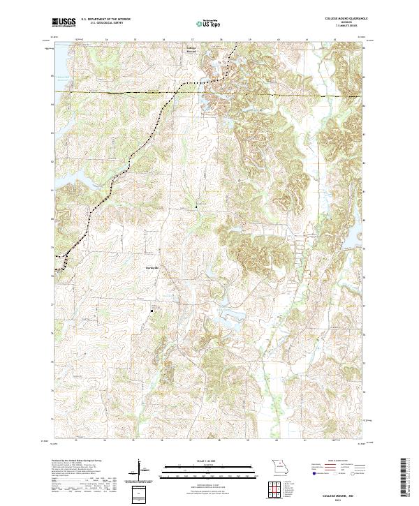 USGS US Topo 7.5-minute map for College Mound MO 2021