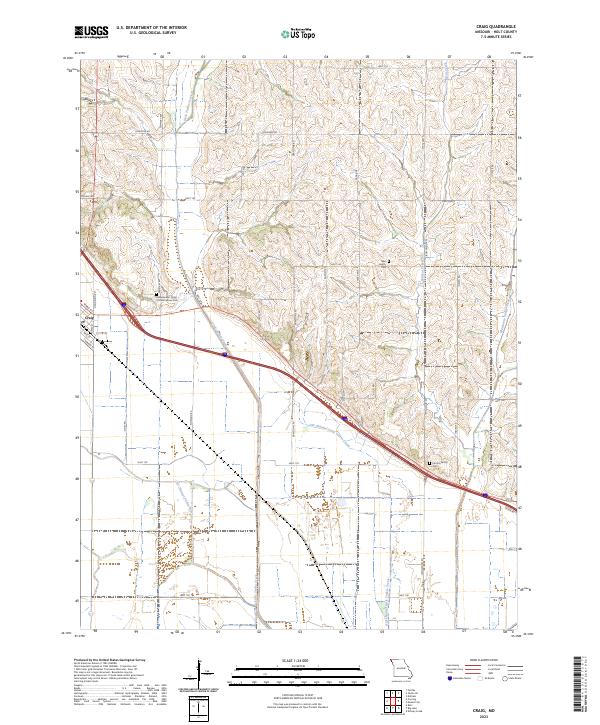 US Topo 7.5-minute map for Craig MO