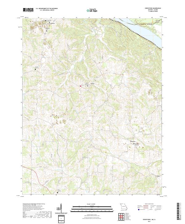 USGS US Topo 7.5-minute map for Crosstown MOIL 2021