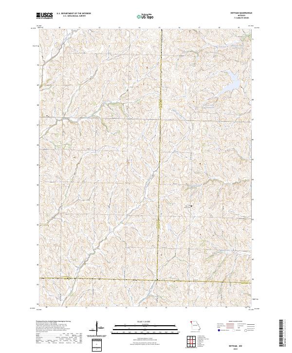 US Topo 7.5-minute map for Dotham MO