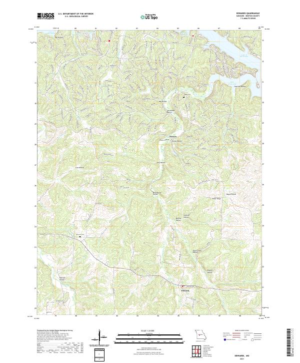 USGS US Topo 7.5-minute map for Edwards MO 2021