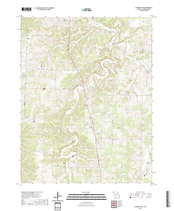 USGS US Topo 7.5-minute map for Eldridge East MO 2021