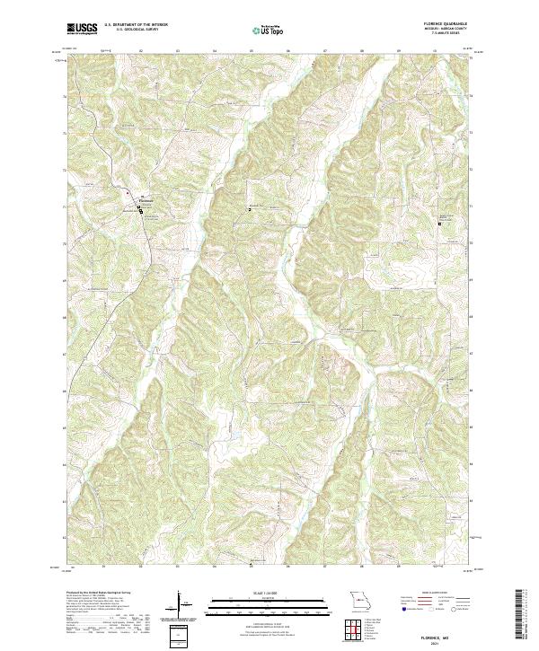 USGS US Topo 7.5-minute map for Florence MO 2021