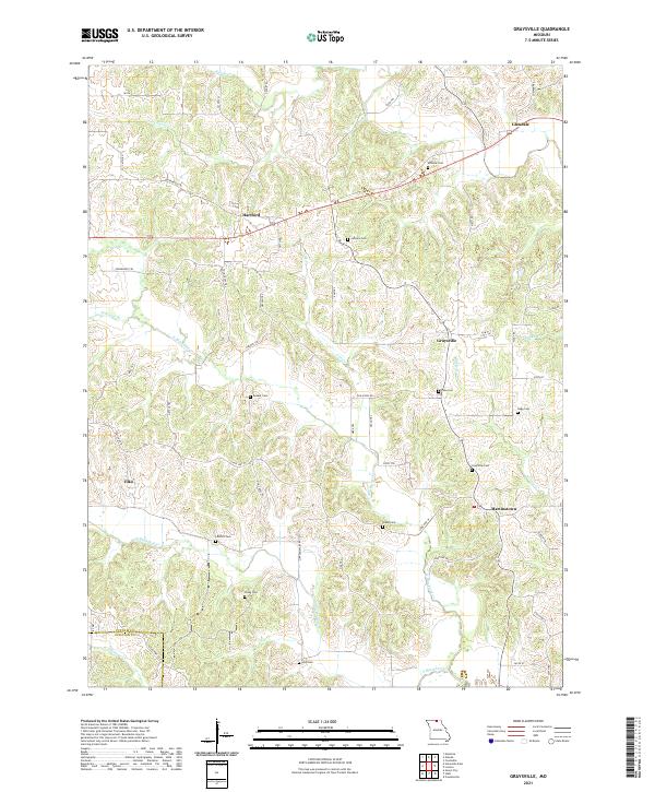 USGS US Topo 7.5-minute map for Graysville MO 2021