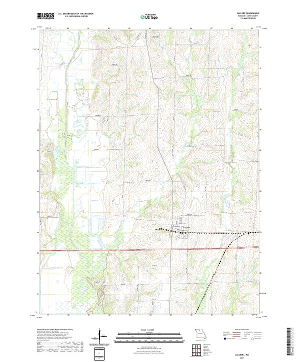 USGS US Topo 7.5-minute map for Laclede MO 2021