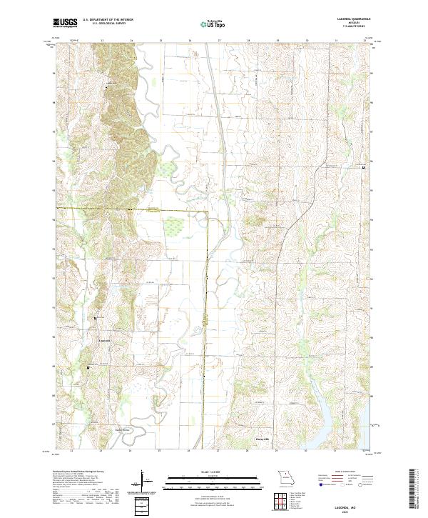 USGS US Topo 7.5-minute map for Lagonda MO 2021