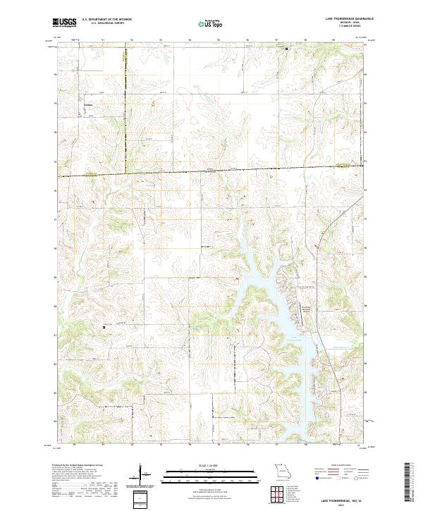 USGS US Topo 7.5-minute map for Lake Thunderhead MOIA 2021