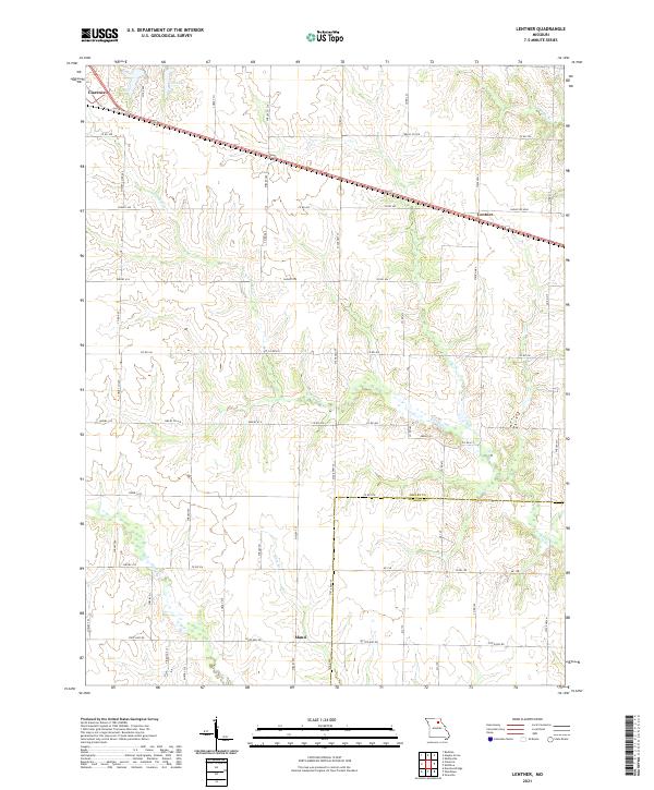 USGS US Topo 7.5-minute map for Lentner MO 2021