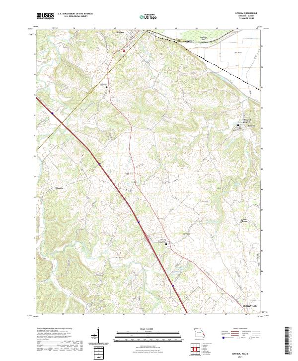 USGS US Topo 7.5-minute map for Lithium MOIL 2021