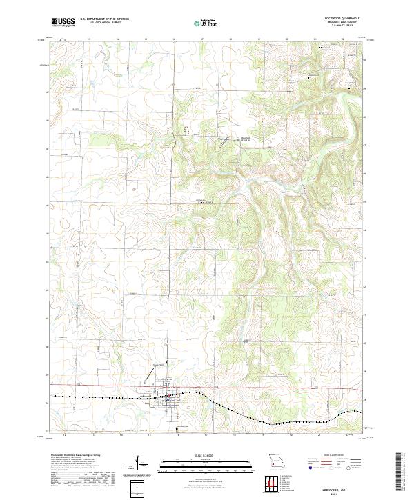 USGS US Topo 7.5-minute map for Lockwood MO 2021