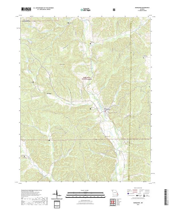 USGS US Topo 7.5-minute map for Marquand MO 2021