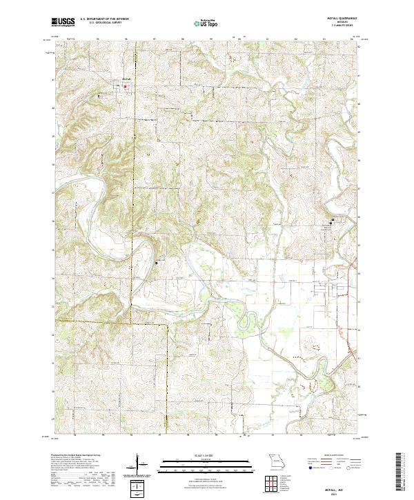 USGS US Topo 7.5-minute map for McFall MO 2021