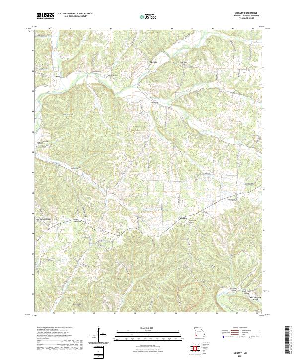 USGS US Topo 7.5-minute map for McNatt MO 2021