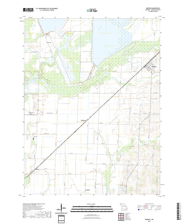 USGS US Topo 7.5-minute map for Mendon MO 2021