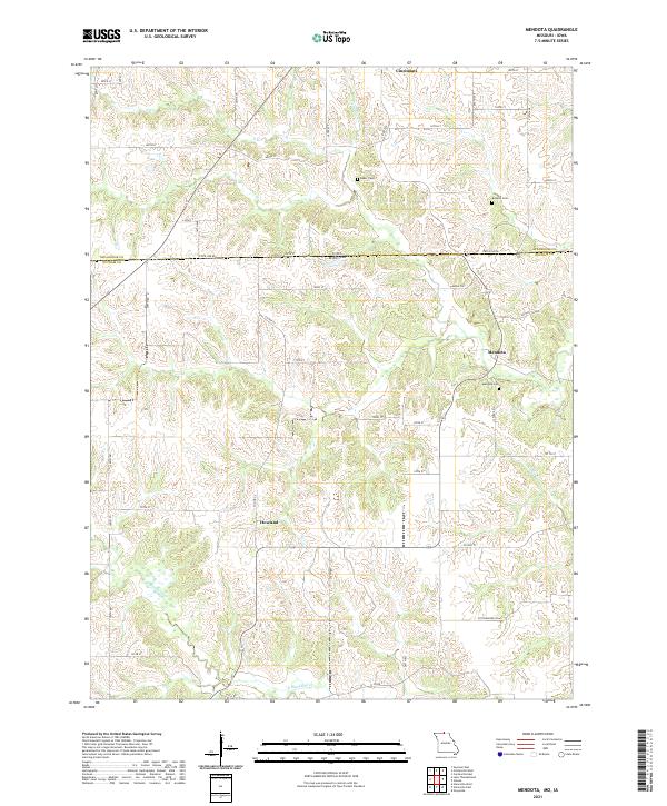 USGS US Topo 7.5-minute map for Mendota MOIA 2021