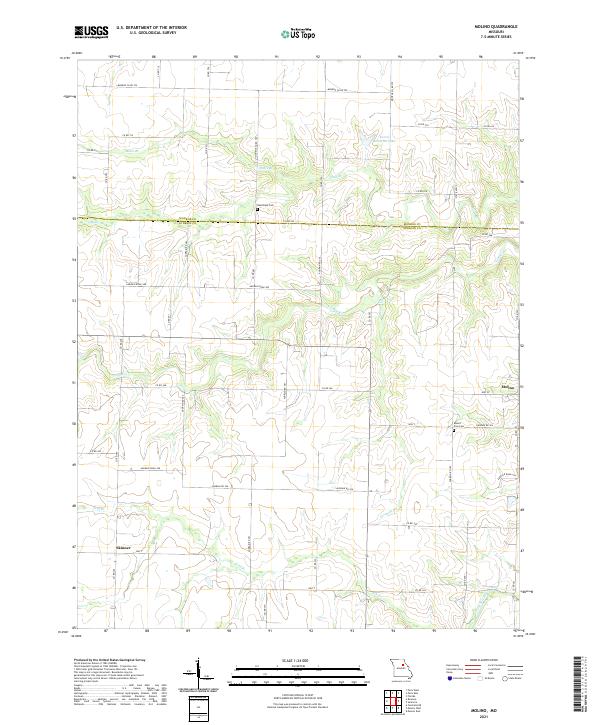 USGS US Topo 7.5-minute map for Molino MO 2021