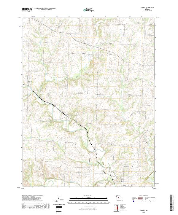 USGS US Topo 7.5-minute map for Napton MO 2021