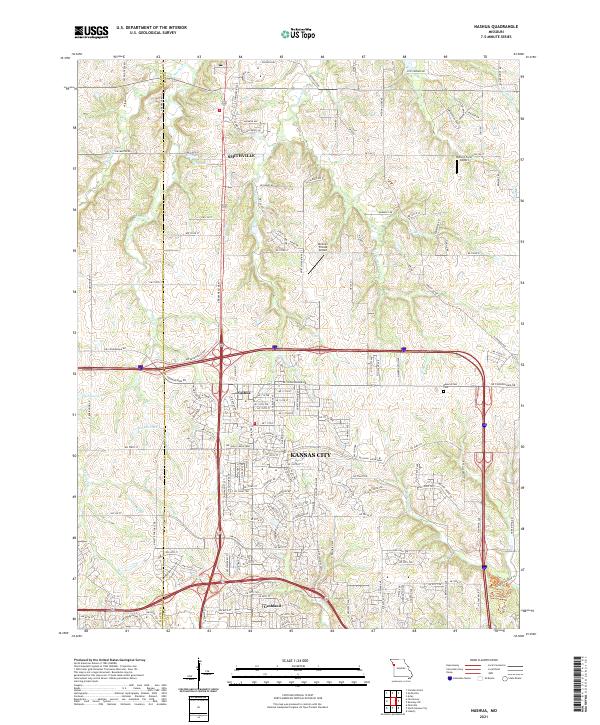 USGS US Topo 7.5-minute map for Nashua MO 2021