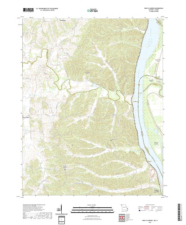 USGS US Topo 7.5-minute map for Neelys Landing MOIL 2021