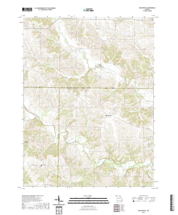 USGS US Topo 7.5-minute map for Nelsonville MO 2021