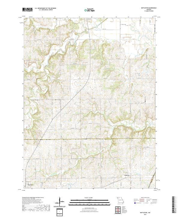 USGS US Topo 7.5-minute map for Nettleton MO 2021