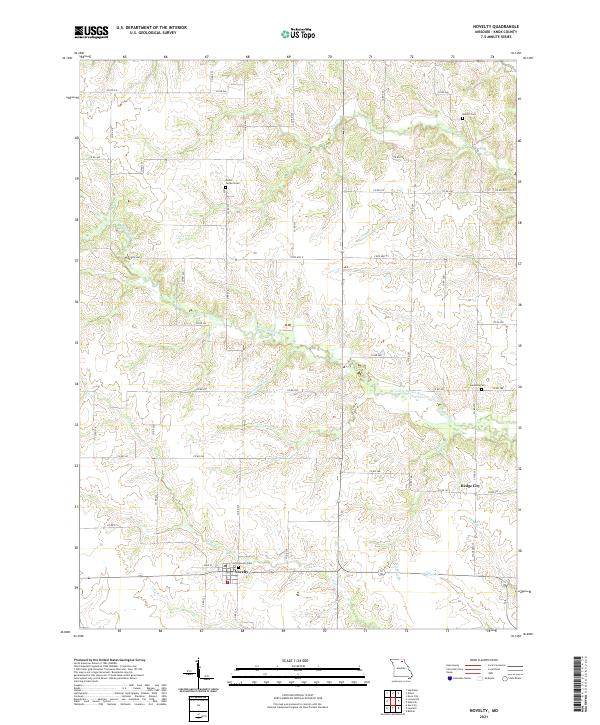 USGS US Topo 7.5-minute map for Novelty MO 2021