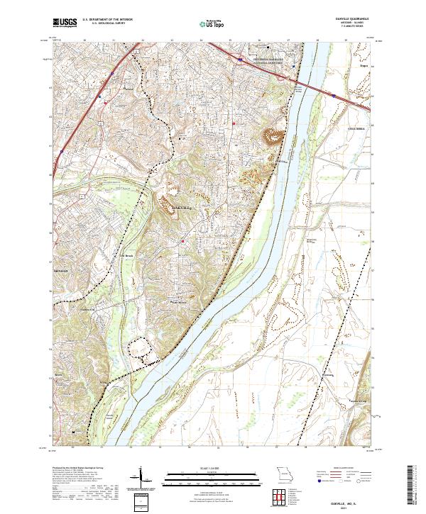 USGS US Topo 7.5-minute map for Oakville MOIL 2021