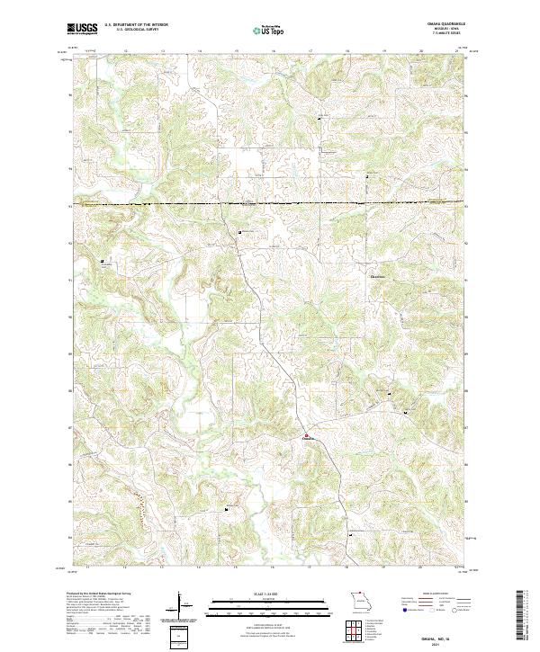 USGS US Topo 7.5-minute map for Omaha MOIA 2021