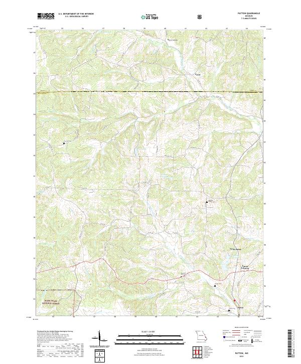 USGS US Topo 7.5-minute map for Patton MO 2021