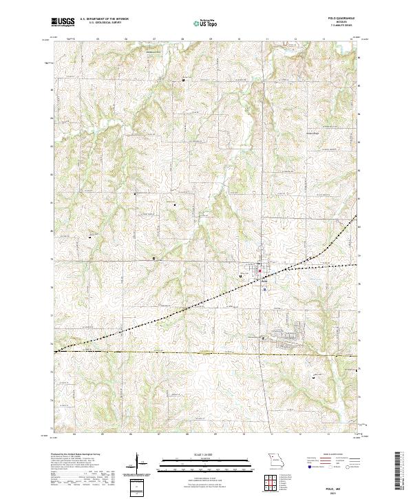 USGS US Topo 7.5-minute map for Polo MO 2021