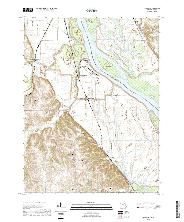 USGS US Topo 7.5-minute map for Quincy SW MOIL 2021