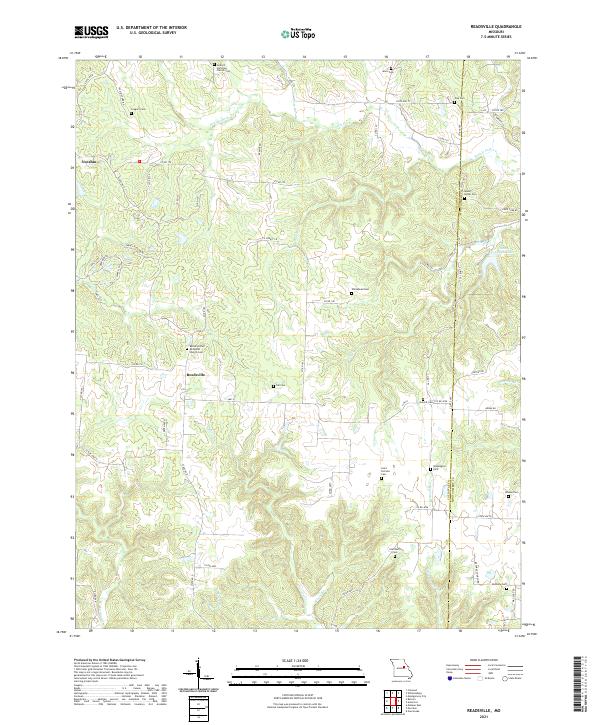 USGS US Topo 7.5-minute map for Readsville MO 2021