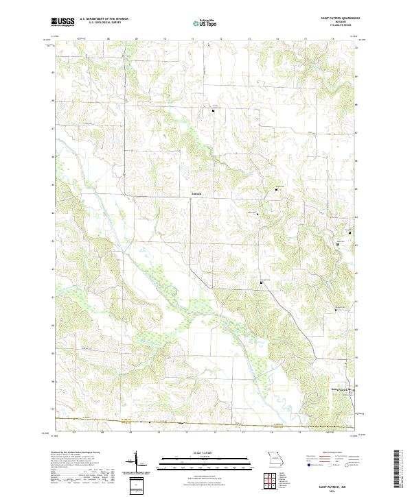 USGS US Topo 7.5-minute map for Saint Patrick MO 2021