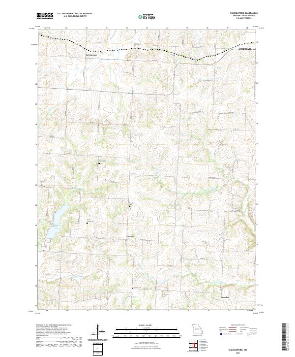 USGS US Topo 7.5-minute map for Shackleford MO 2021