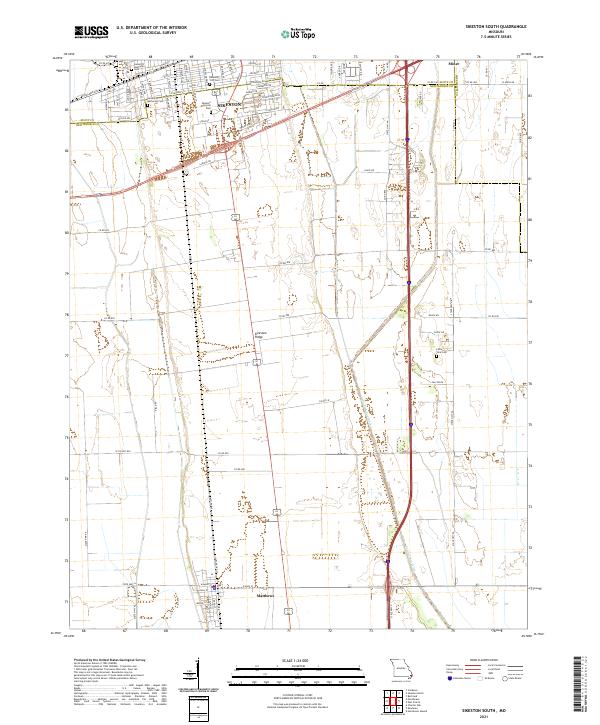 USGS US Topo 7.5-minute map for Sikeston South MO 2021